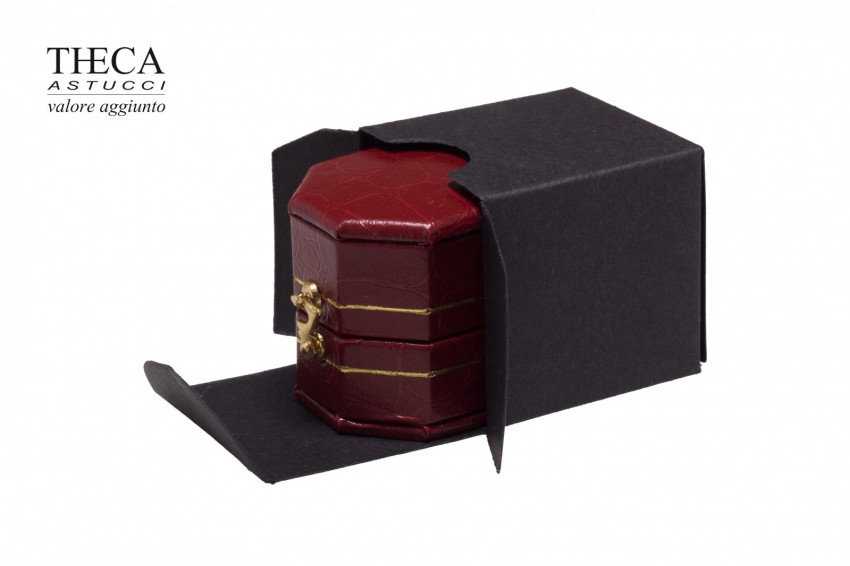 Giava astuccio ottagonale per anello 31x31x32 rosso - 1310322 - Foto 2