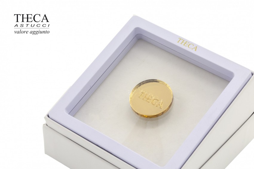 Monete basic astuccio e shopper per moneta 95x95x39 bianco - MON1650 - Foto 3