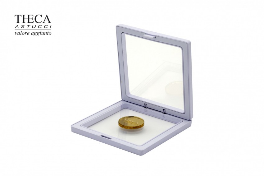 Monete basic astuccio e shopper per moneta 95x95x39 bianco - MON1650 - Foto 4