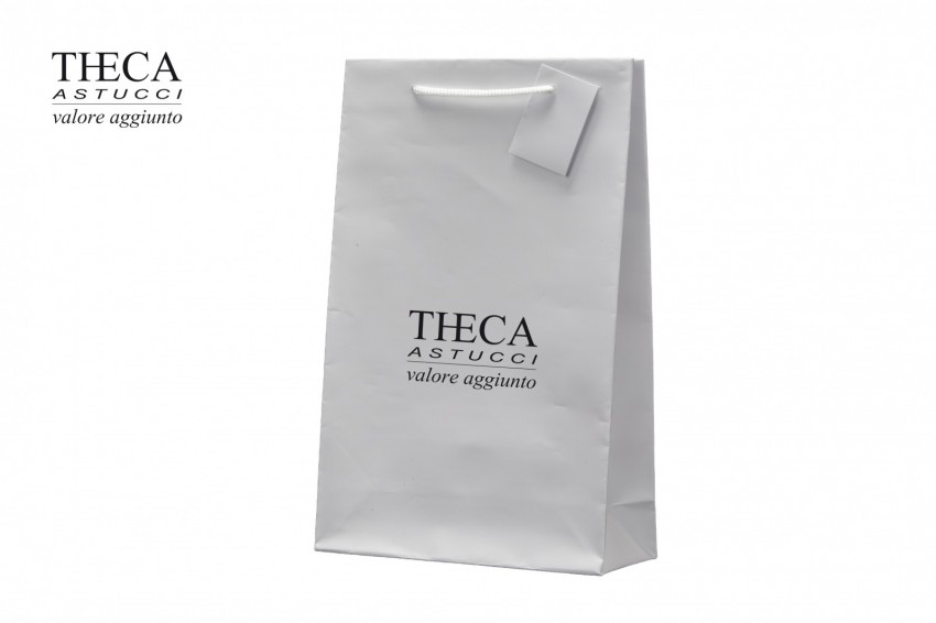 Jewelry gift bags Jewelry paper bags Paper bags Chiara Chiara paper bag 18+7x28 white