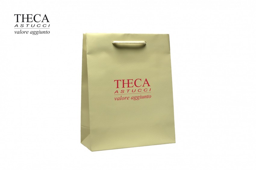 Jewelry gift bags Luxury carrier bags Via Spiga Viaspiga gift bag 24+10x30 cream