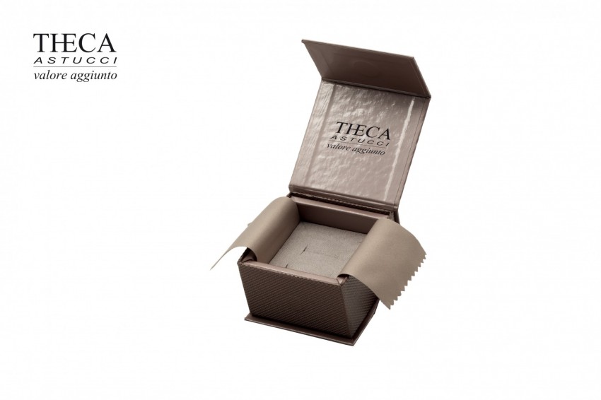 Diamante clip astuccio e shopper per anello orecchini 65x65x40 caramel - ALI1278 - Foto 2