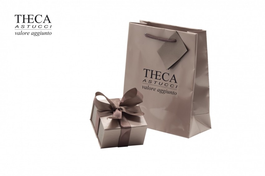 Aliza astuccio e shopper per anello orecchini 65x65x40 caramel - ALI1278 - Foto 1