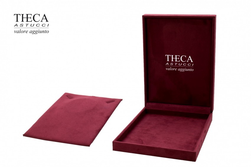 Floyd presentation box for necklace 160x220x40 burgundy - FLO4725 - Photo 2