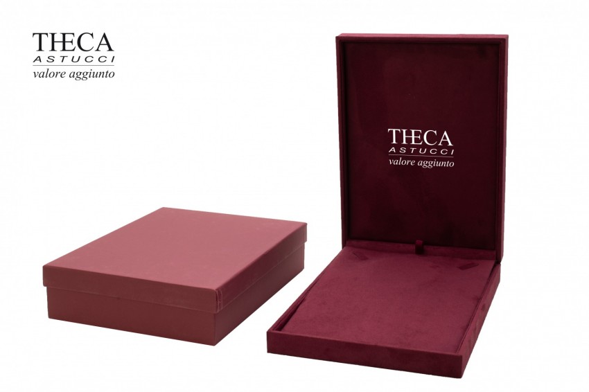 Floyd presentation box for necklace 160x220x40 burgundy - FLO4725 - Photo 3