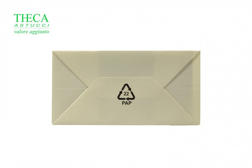 Natural sacchetti biodegradabili personalizzati 26+12,5x22 avorio - NSB2650 - Foto 2