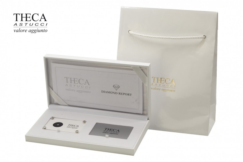 Boxes and blister Diamond case Goccia top Goccia top presentation box with blister, certificate …