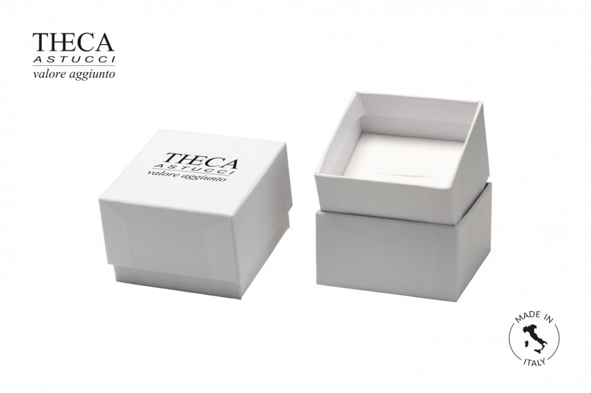 Presentation boxes Cardboard presentation boxes Chiara Chiara presentation box for ring earrings 68x68x48 (35) white