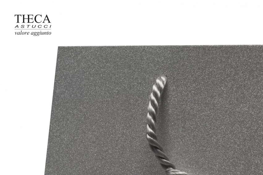 Stardust shopper per gioielleria 26+12,5x22 argento - 9902870 - Foto 2