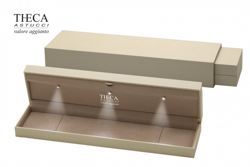 Presentation boxes Jewellery box with led Led jewelry box Golden Golden presentation box for …