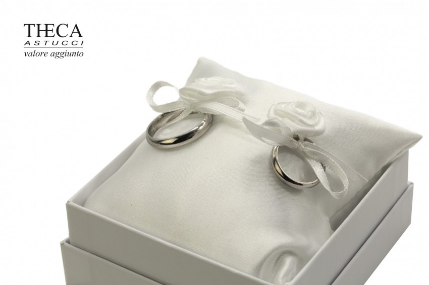 Wedding rings cushion 95x95x20 white - CPF6551 - Photo 2