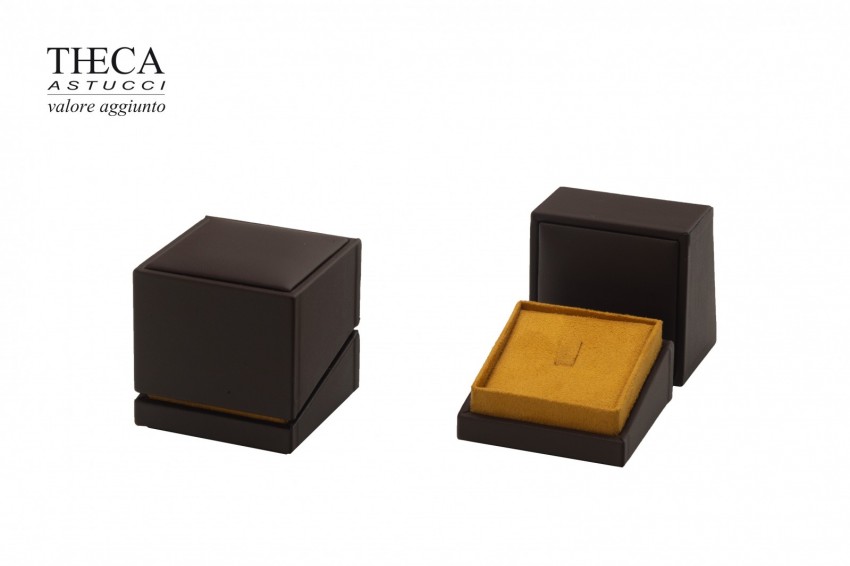 Maldive presentation box for ring earrings 70x70x70 brown - M650570 - Photo 2