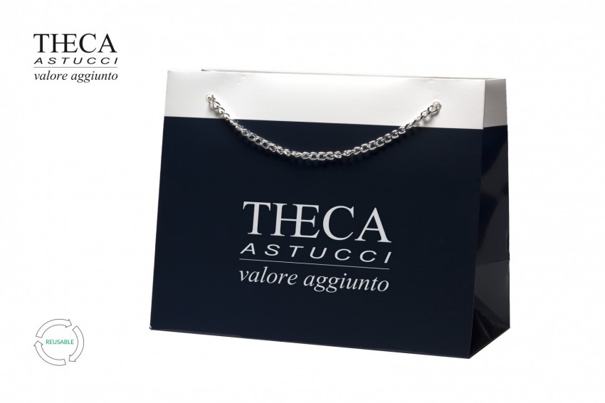 Jewelry gift bags Luxury carrier bags Heaven shopper Heaven gift bag 28+13x22 navy