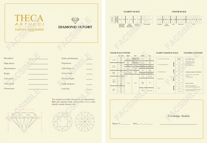 Certificato garanzia diamanti avorio - DIACE55 - Foto 3