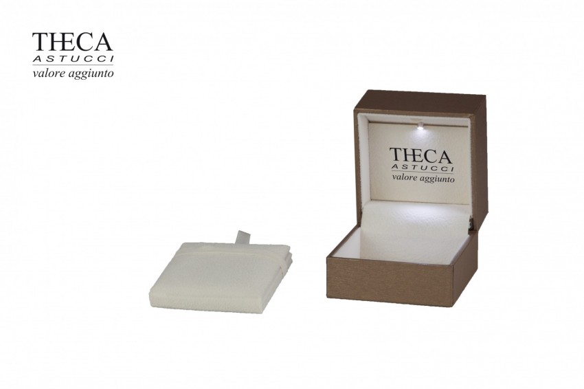 Golden presentation box for ring earring with led light 67x68x55 - SIR0470 - Photo 4