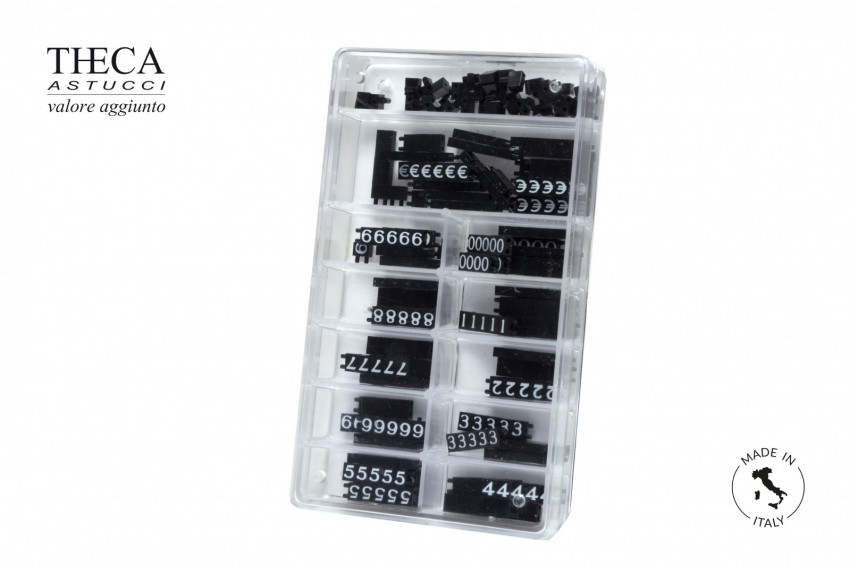 Snap segnaprezzi componibili nero numeri bianco - 9SP5615 - Foto 2