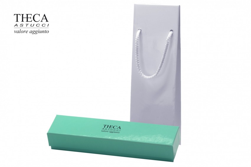 Presentation boxes Gift bags and boxes Vanity acqua Vanity acqua presentation box with gift bag for bracelet 240x55x35(25) green