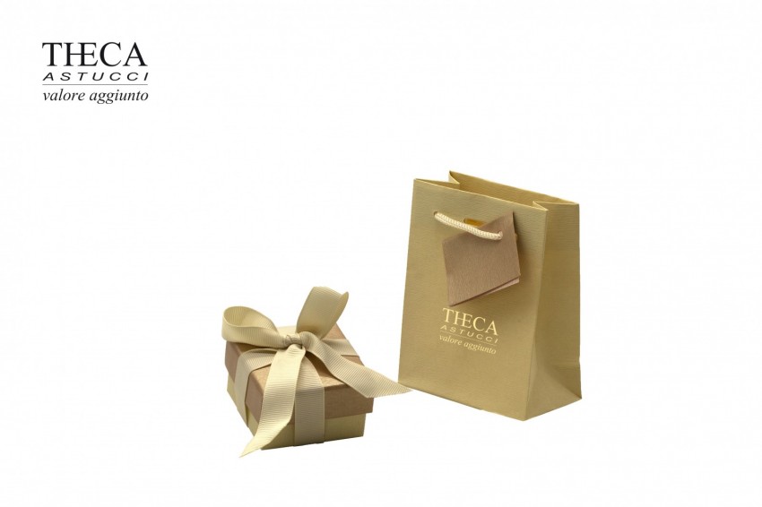 Diamante satin astuccio e shopper per anello multiuso 55x55x40 - DIS1250 - Foto 1