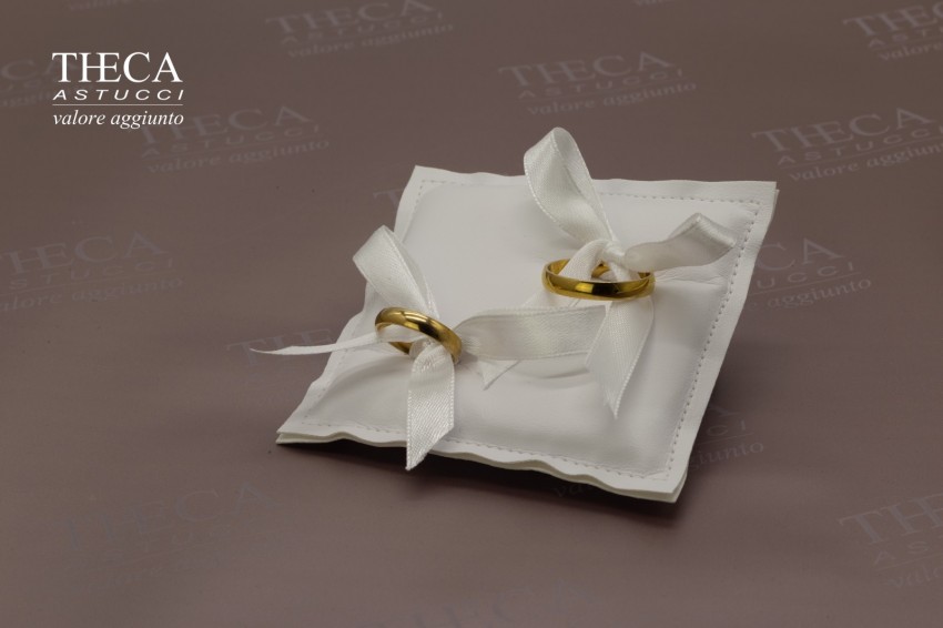 Wedding ring cushion flat 95x95x10 white - 3366650 - Photo 1