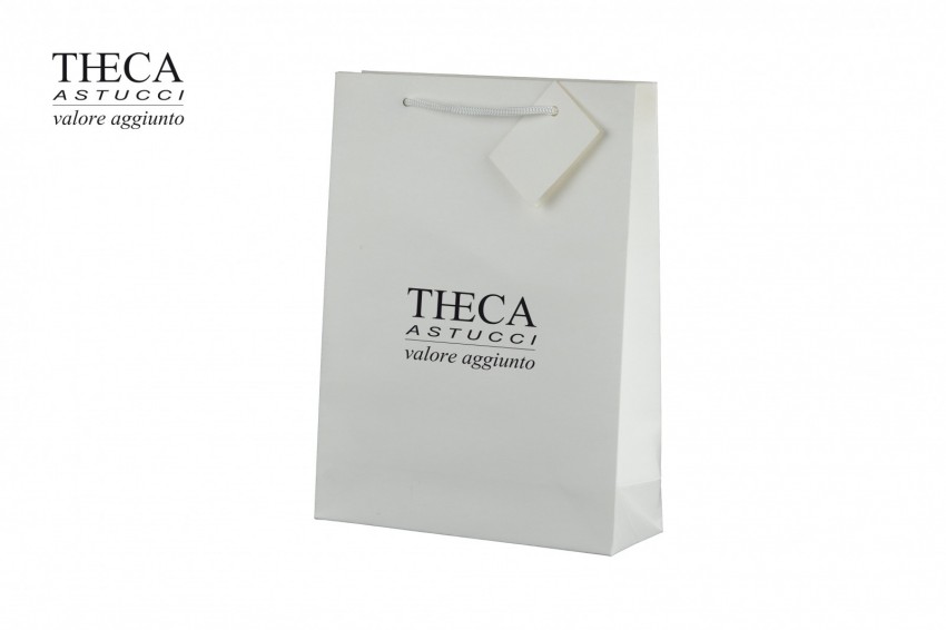 Unica shopper per gioielleria 17+6x23 avorio - UNI9455 - Foto 1