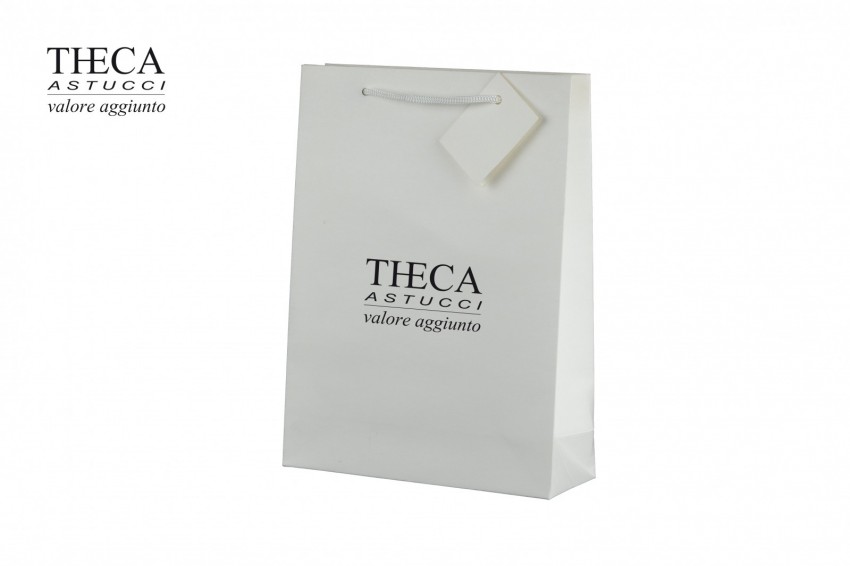 Jewelry gift bags Jewelry paper bags Unica shopper Unica paper bag 17+6x23 cream