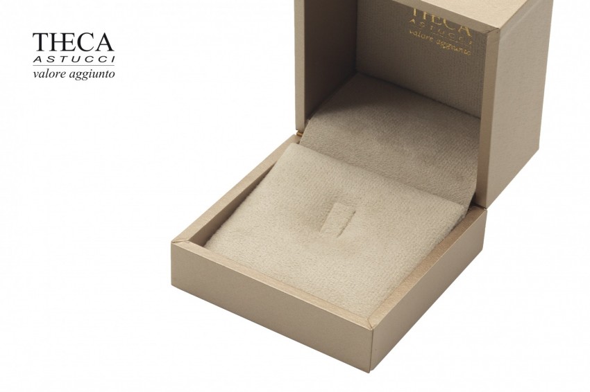 Cristallo gold astuccio per anello orecchini 78x78x58 - CRI0575 - Foto 4