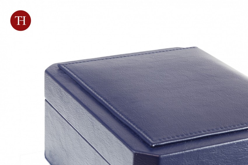 Vintage watch box jlc 167x130x74 navy - 9991440 - Photo 4