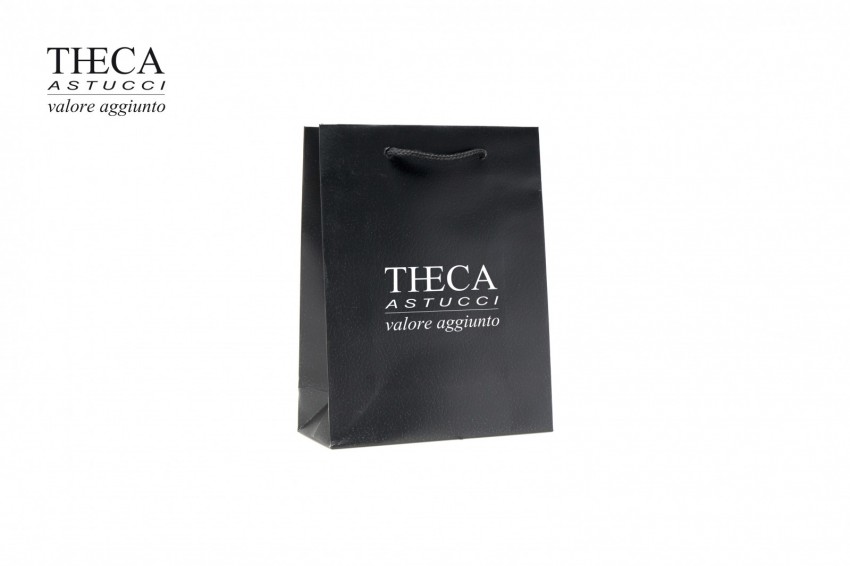 Jewelry gift bags Luxury carrier bags Via Spiga Viaspiga gift bag 17+7x22 black