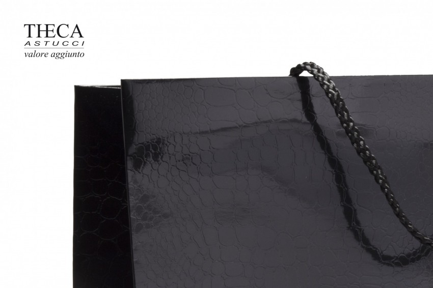 Frida shopper per gioielleria 34+14,5x28 nero - 8403410 - Foto 2