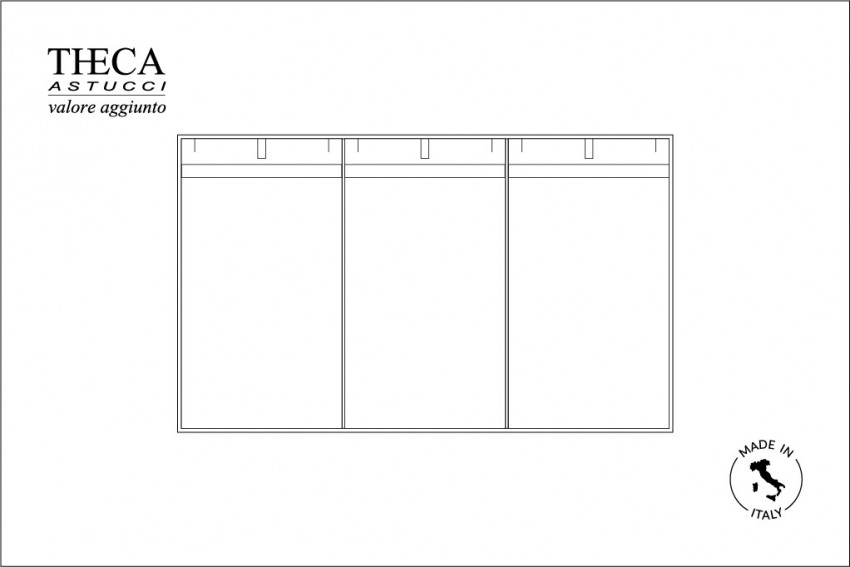 Chloe vassoio per gioielli 3 collane mobili 121x220 mm 376x226x33 - CHL4600 - Foto 4