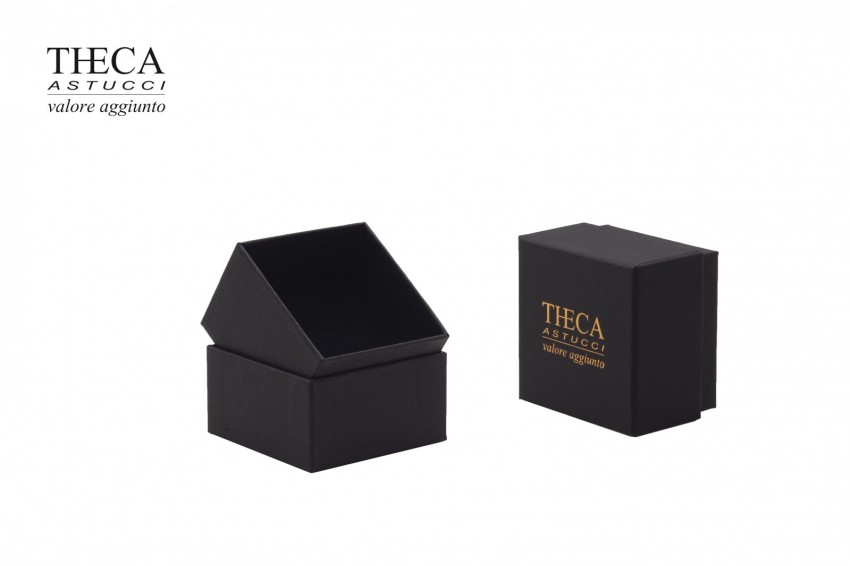 Scuro astuccio per anello orecchini 68x68x48(35) nero - SCU0110 - Foto 2
