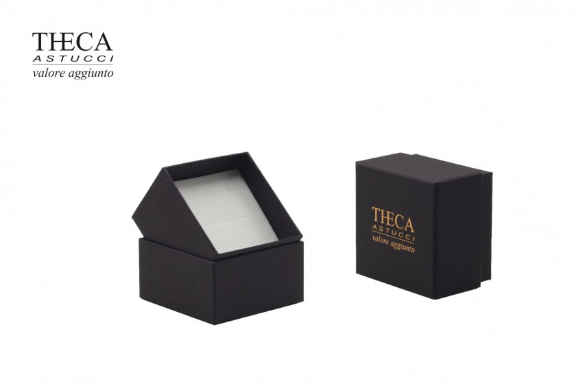 Presentation boxes Cardboard presentation boxes Scuro Scuro presentation box for ring and earrings 68x68x48 (35) black