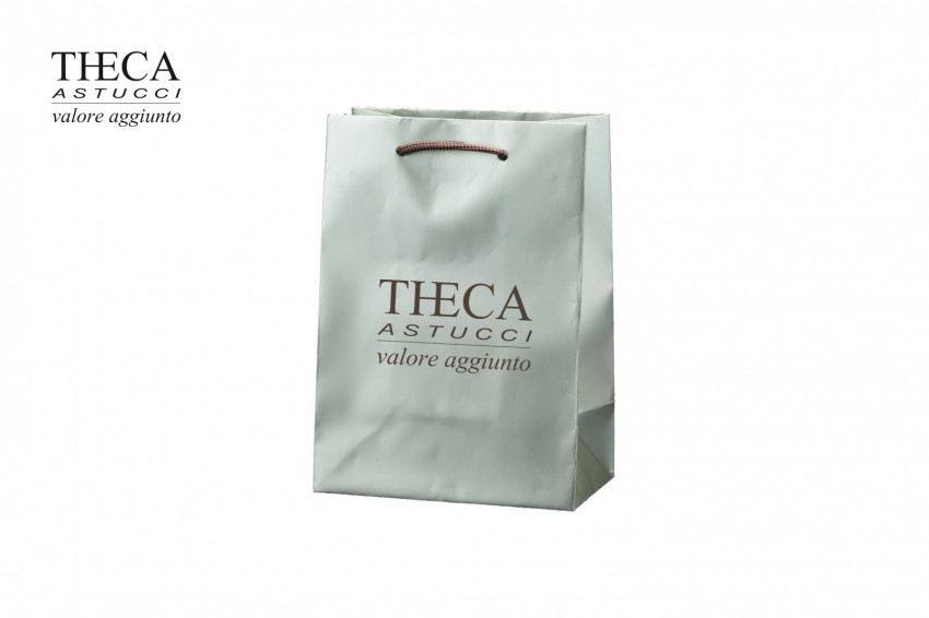 Jewelry gift bags Luxury carrier bags Platino shopper Platino gift bag 15+9x21 platinum