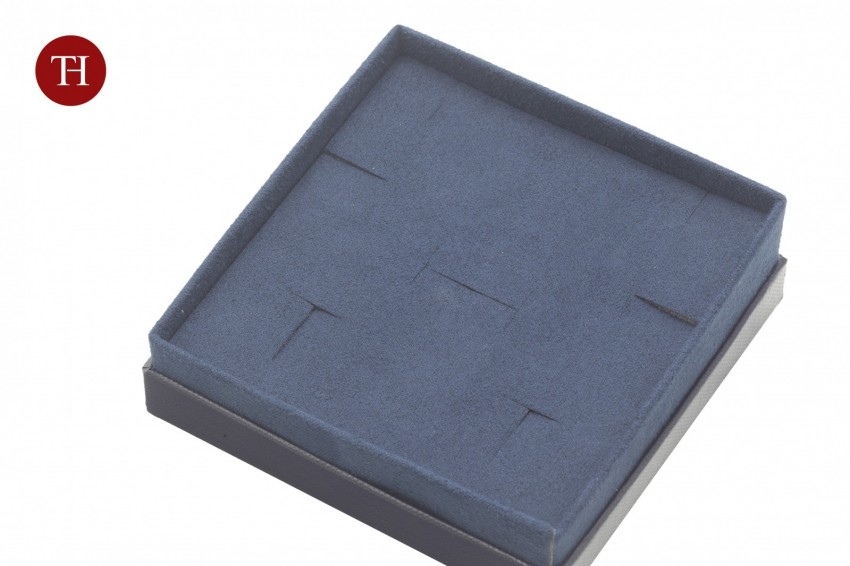 Diamante lusso astuccio e shopper per pendente multiuso 95x95x42 blu - BUL1640 - Foto 4