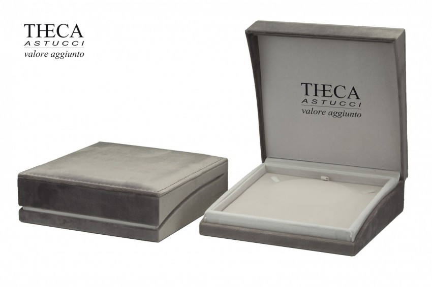 Presentation boxes Luxury presentation boxes Angie Angie presentation box for necklace 190x195x57 grey