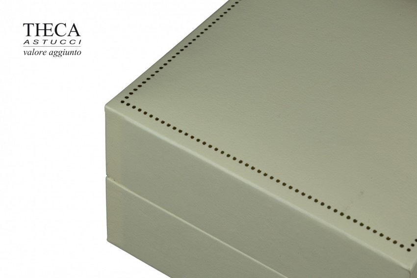 Theca presentation box for ring earrings pendant 87x87x50 ivory - 2105251 - Photo 5