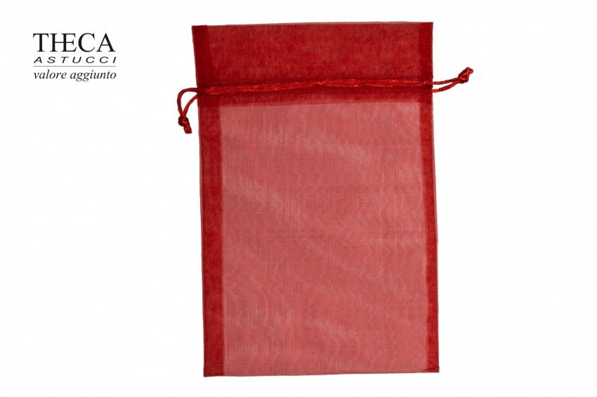 Jewellery pouches Jewelry drawstring pouch Organza Organza bag 120x170(120) - lxp(h) red