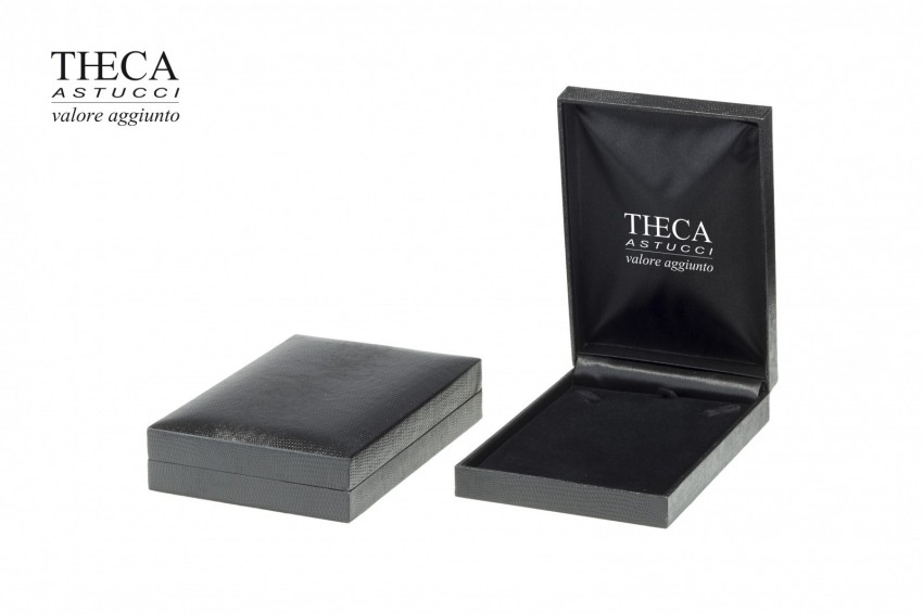 Presentation boxes Premium presentation boxes Theca black Theca black presentation box for necklace 105x150x38
