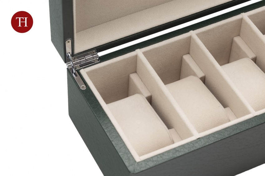 Watch box with 5 places 300x130x85mm green - SPO8560 - Photo 2