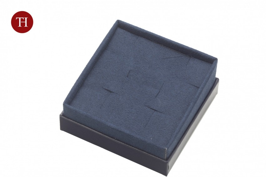 Diamante lusso astuccio e shopper per orecchini multiuso 70x70x48 blu - BUL1440 - Foto 4