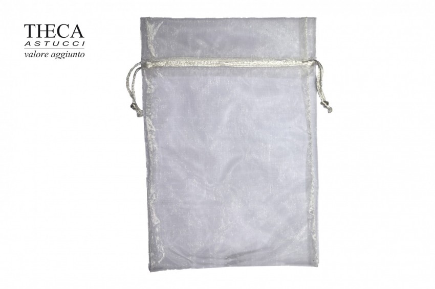 Jewellery pouches Jewelry drawstring pouch Organza Organza bag size 120x170(120) - lxp(h) ivory