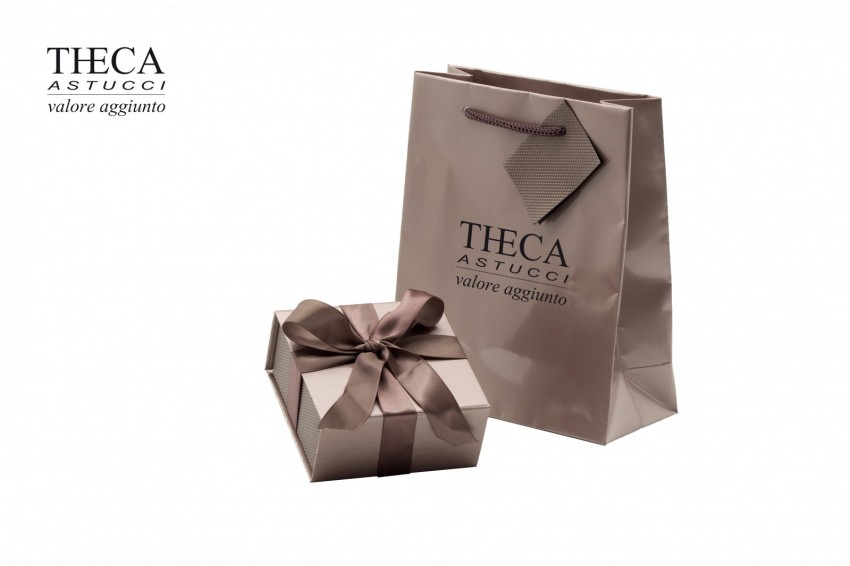 Aliza astuccio e shopper per orecchini pendente 80x80x40 caramel - ALI1478 - Foto 1