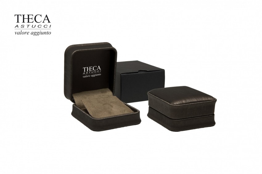 Presentation boxes Leatherette presentation boxes Moka Moka presentation box for pendant 70x75x40 bronze