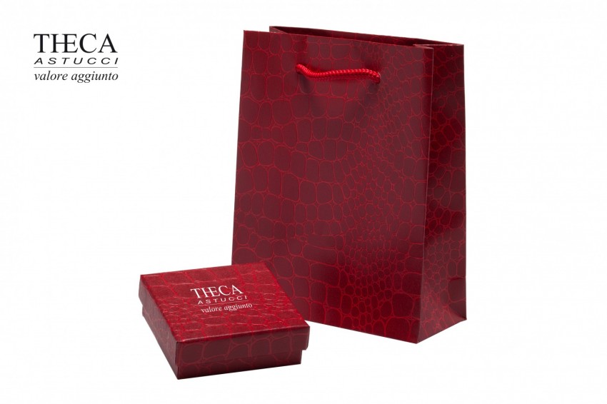 Presentation boxes Presentation boxes with gift bags Gator Gator presentation box with gift bag for earrings 65x65x25 red