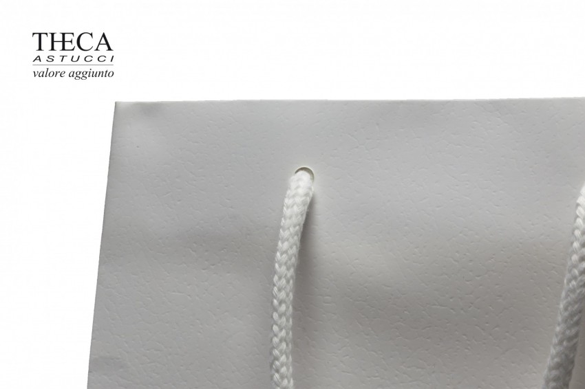 Via spiga shopper per gioielleria 24+10x30 bianco - 7011350 - Foto 2