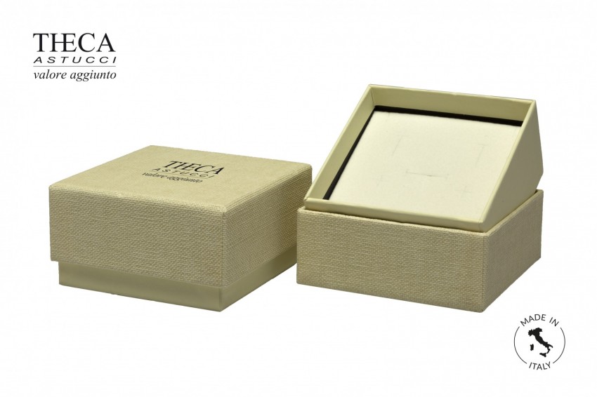 Presentation boxes Cardboard presentation boxes Brick Brick presentation box for pendant earrings 98x98x55(40) ivory