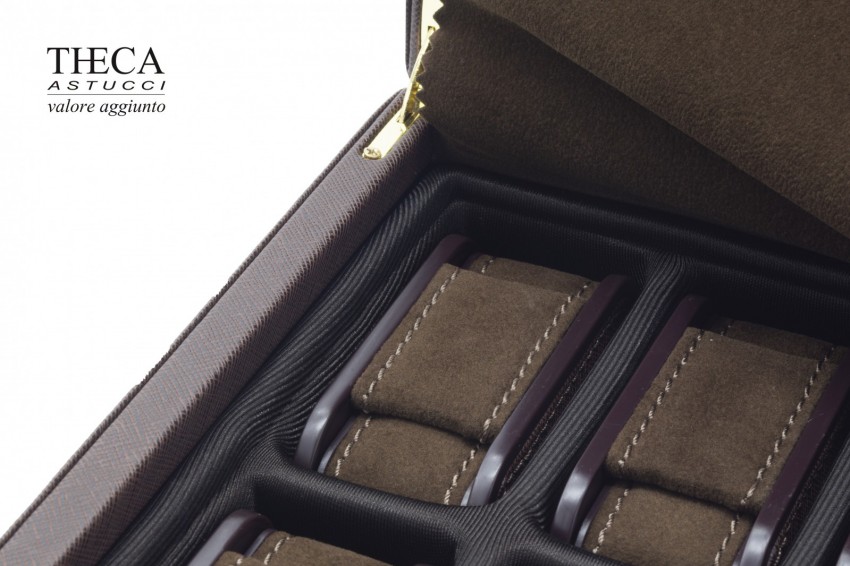 Mytime cofanetto porta orologi 10 posti 304x235x95 marrone - ZHO9670 - Foto 2