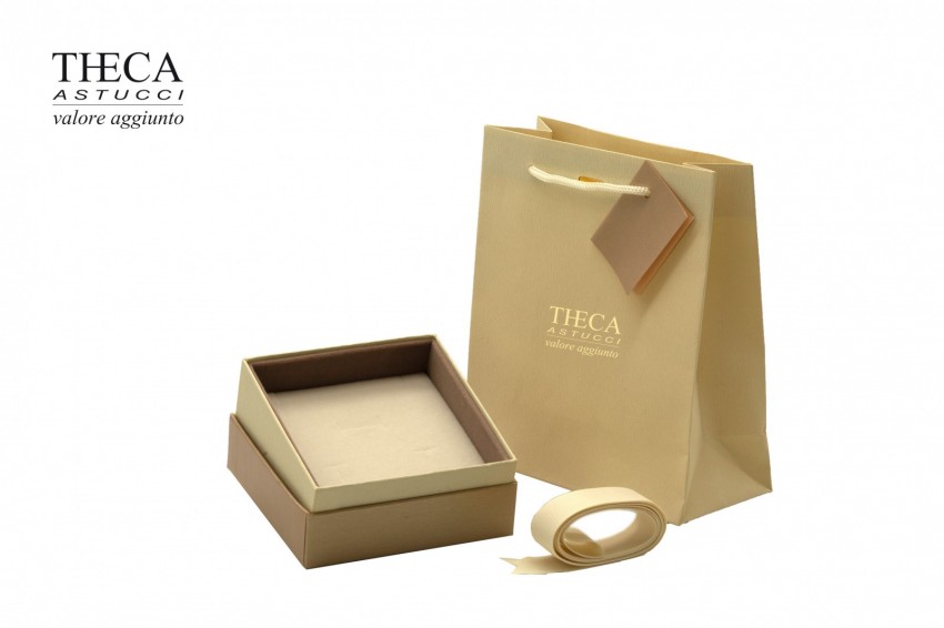 Diamante satin presentation box with gift bag for pendant 95x95x45 - DIS1650 - Photo 2