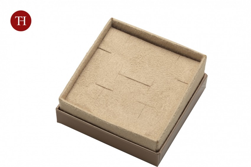 Diamante lusso astuccio e shopper per orecchini multiuso 70x70x48 oro rosa - BUL1483 - Foto 4