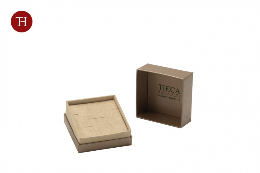 Diamante lusso astuccio e shopper per orecchini multiuso 70x70x48 oro rosa - BUL1483 - Foto 3